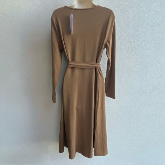 Soft Surroundings Paula Tan Cowl Neck Dress Size XL XLP $110 NWT - Picture 6 of 7